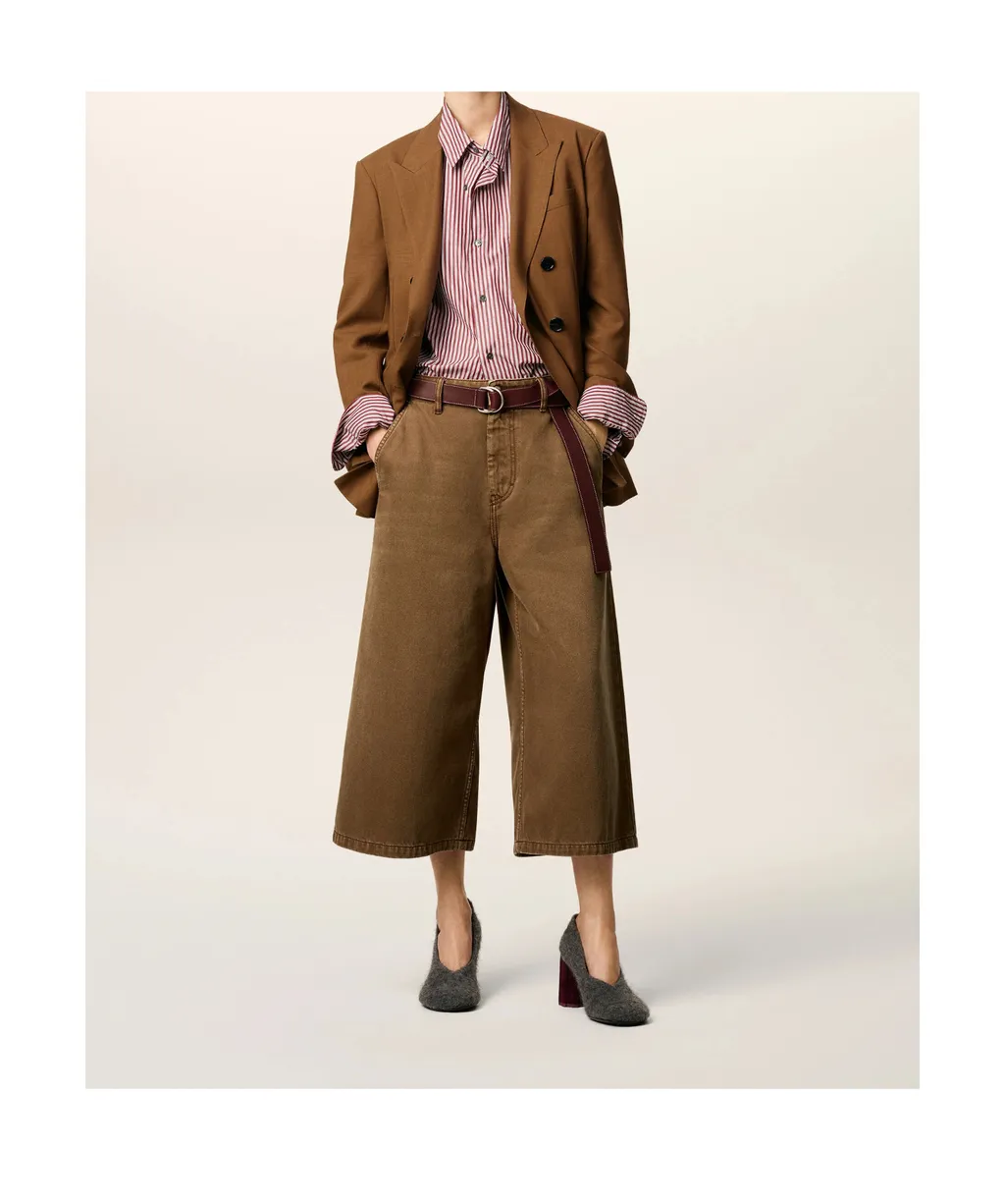Long Denim Bermuda Shorts