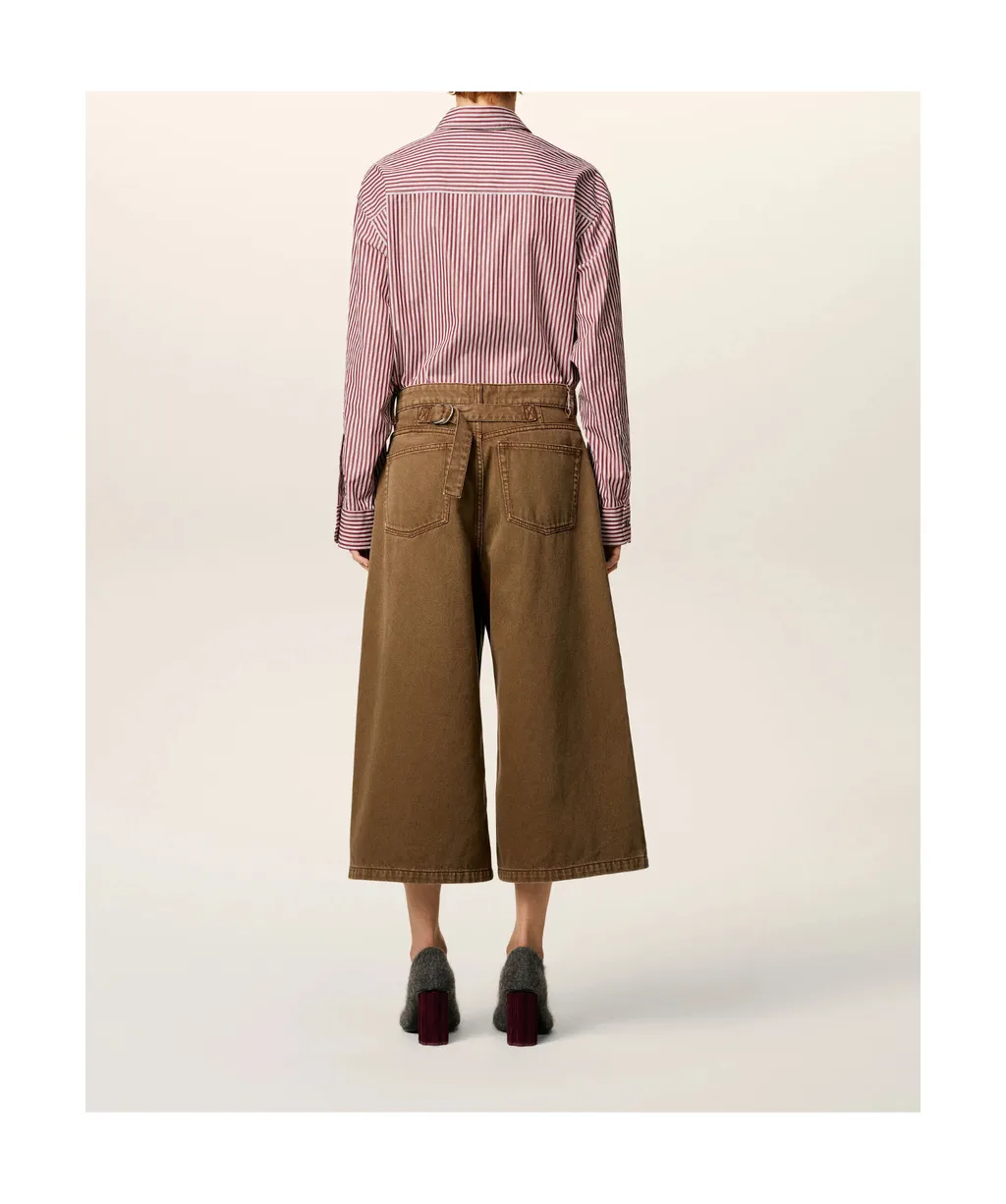 Long Denim Bermuda Shorts