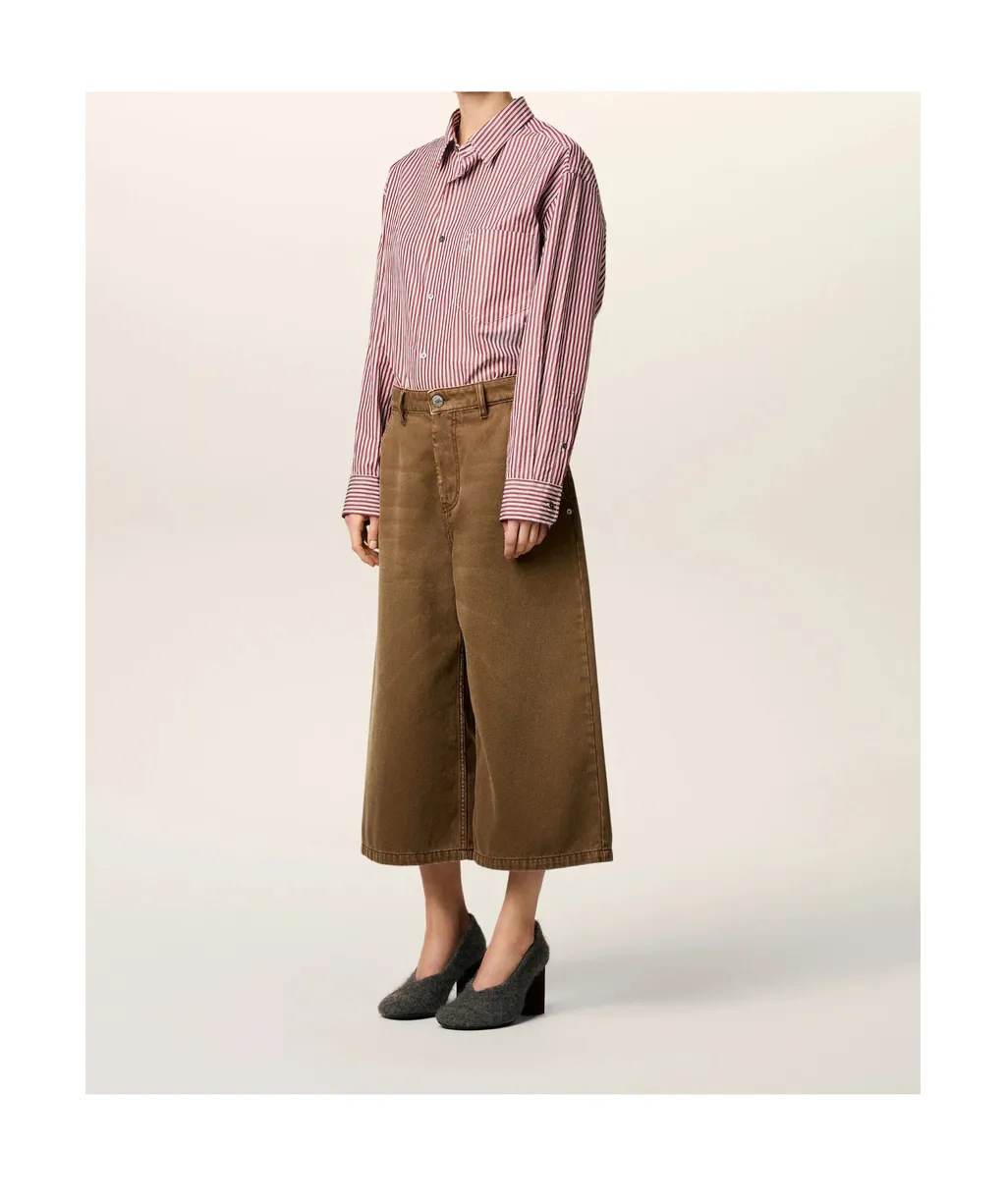 Long Denim Bermuda Shorts