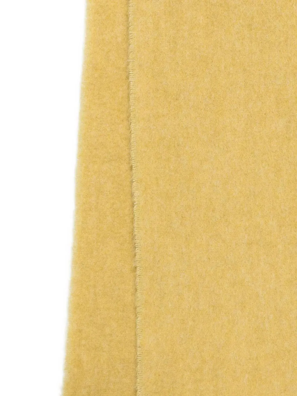 Logo Detailed Fringed-Hem Scarf