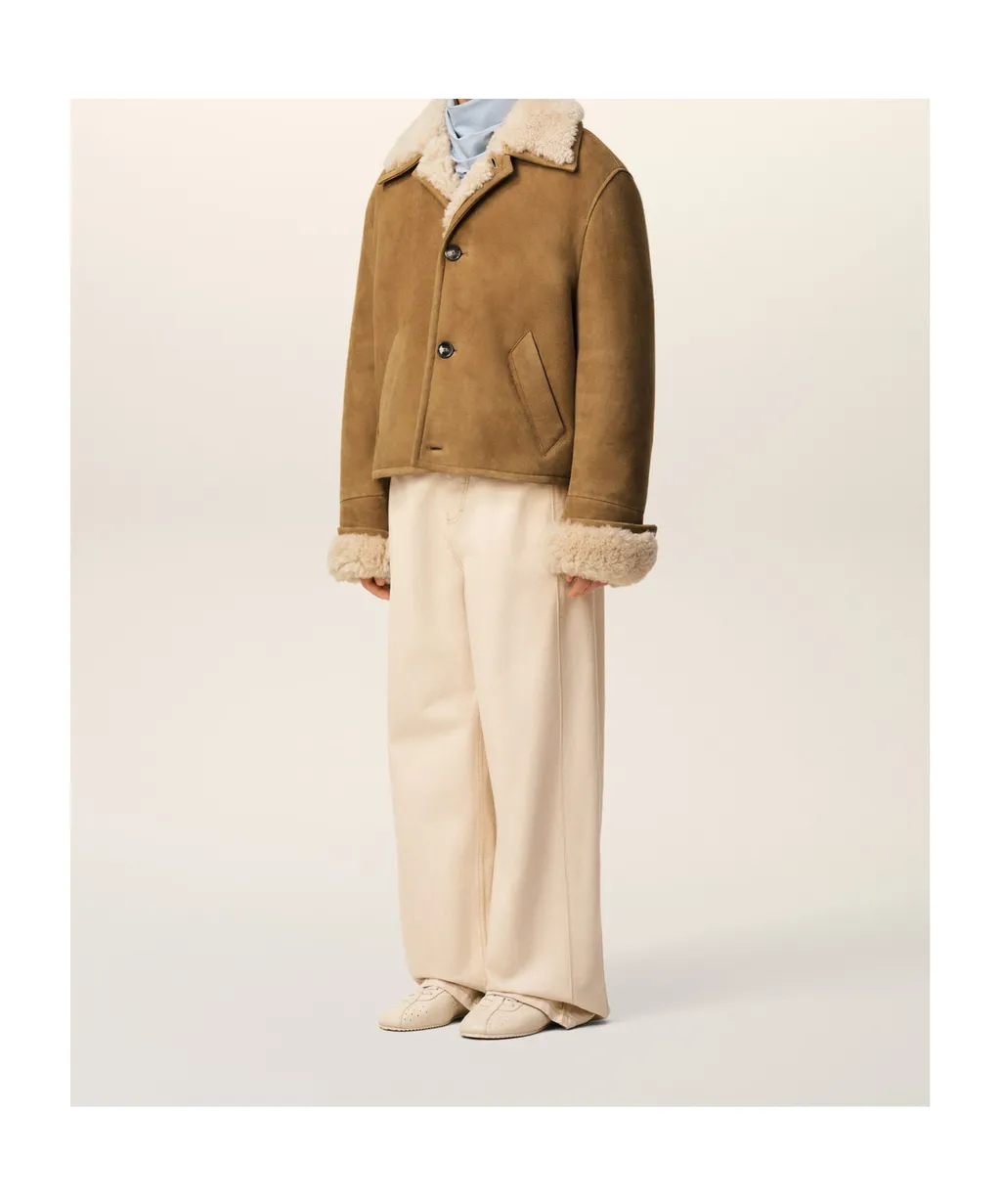 Shearling Buttoned Jacket