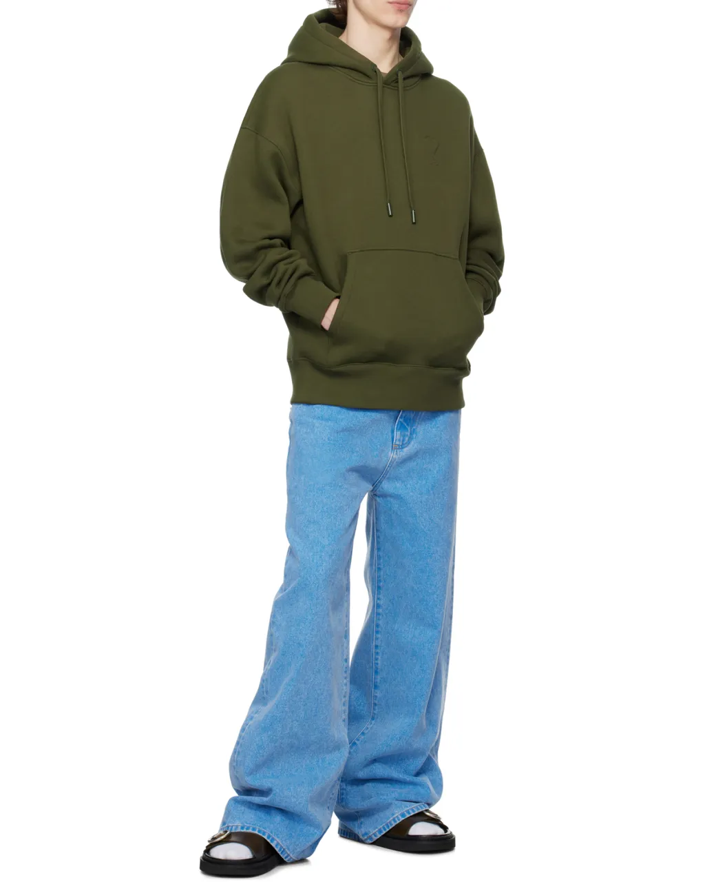 Long-Sleeved Drawstring Hoodie