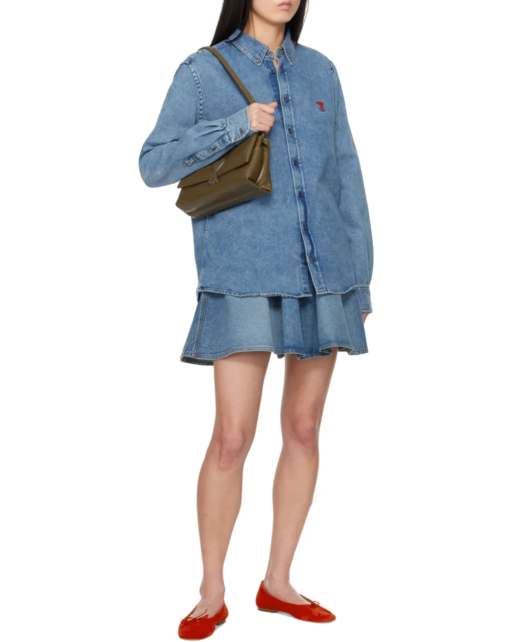 Ami De Coeur Curved Hem Shirt