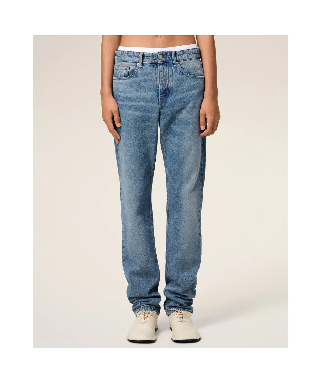 Logo Patch Classic Fit Jeans