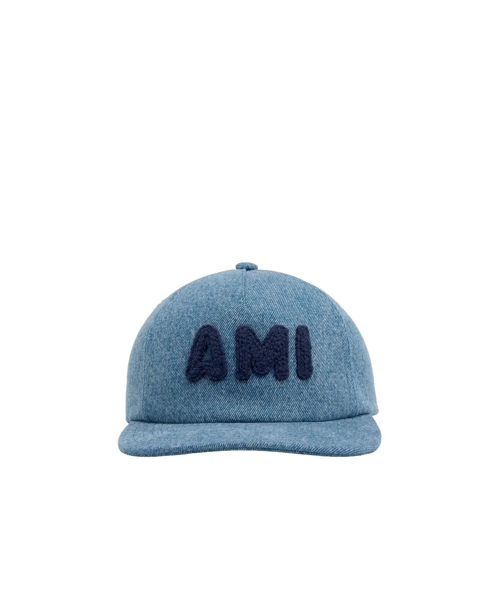 Ami De Coeur Logo Patch Denim Trucker Cap