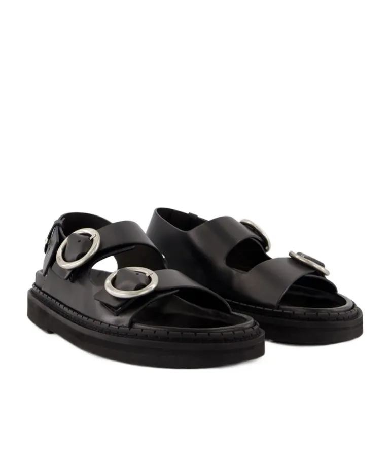 Buckle Detailed Fussbet Sandals