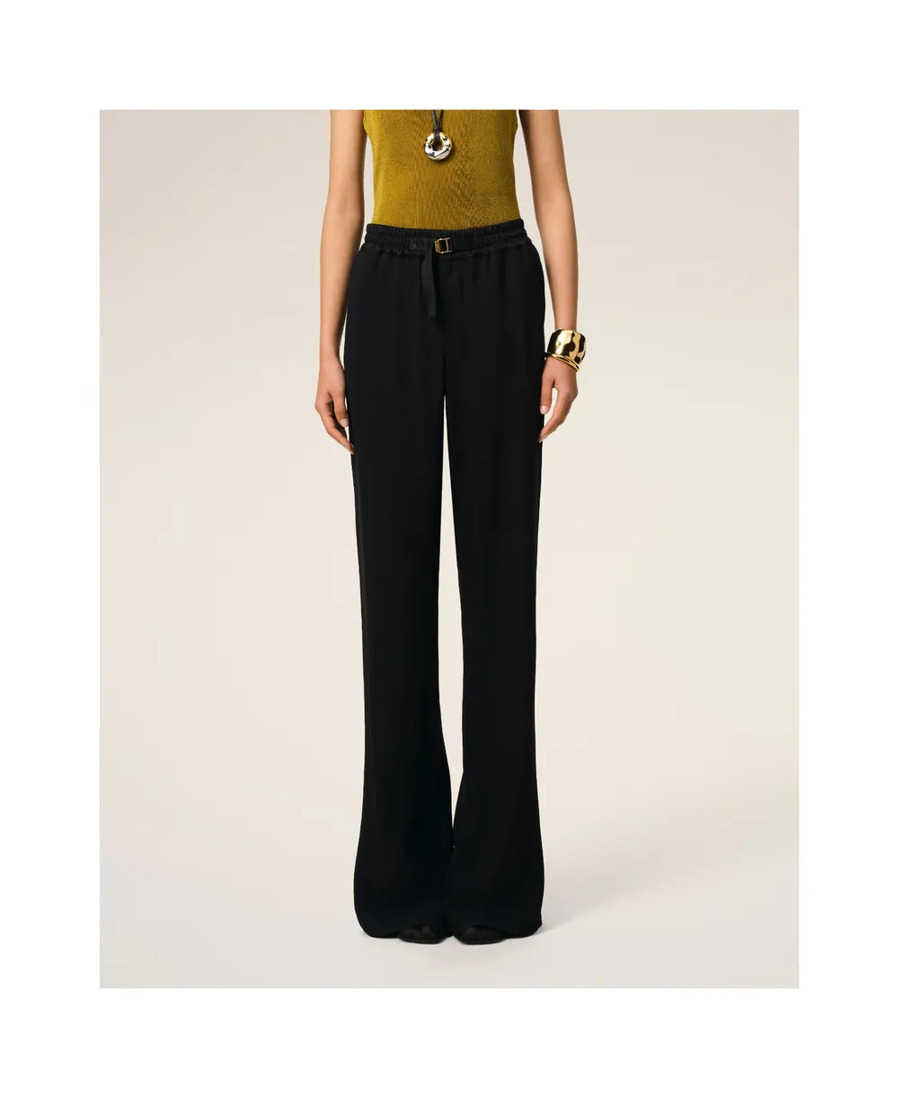 Flare Fit Elasticated Trousers