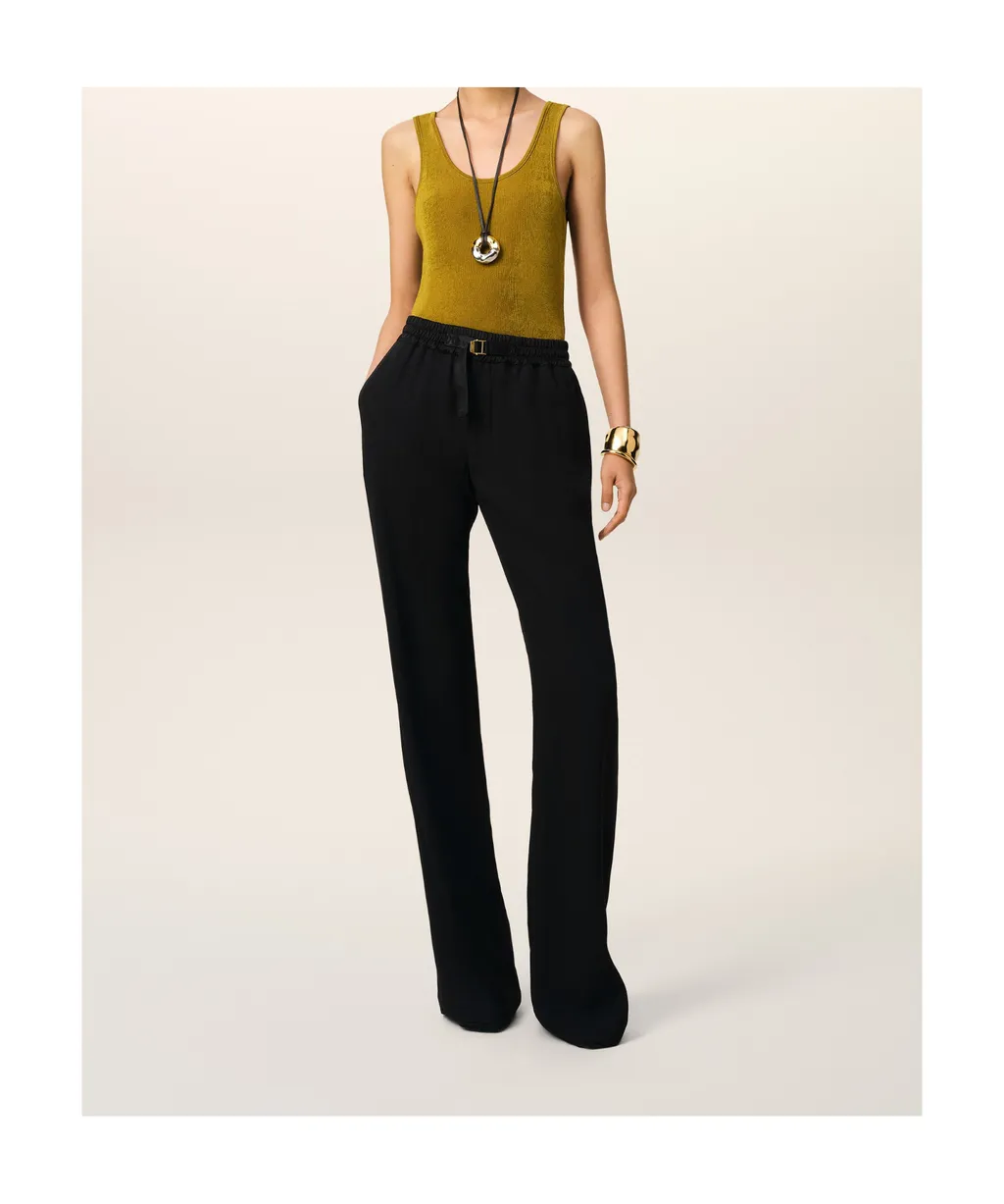 Flare Fit Elasticated Trousers