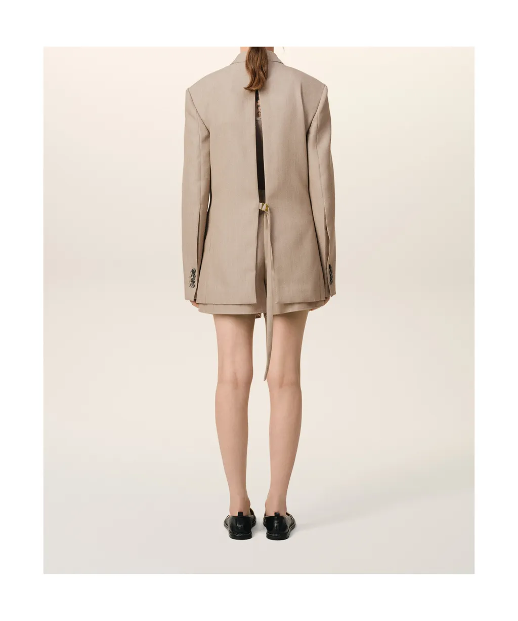Single-Breasted Tailored Blazer