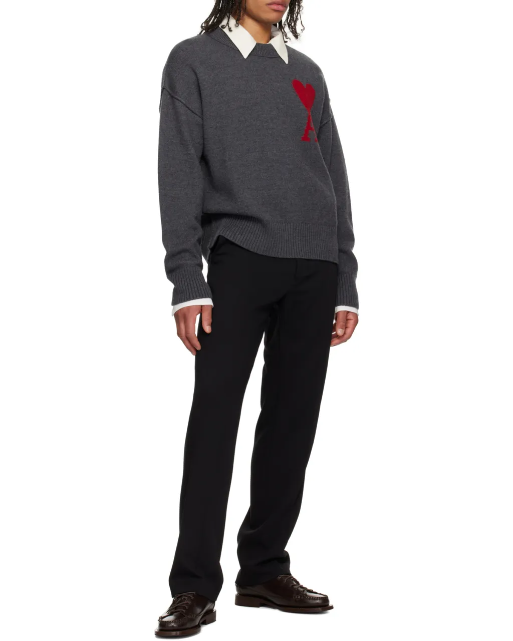 Straight Fit Gabardine Trousers