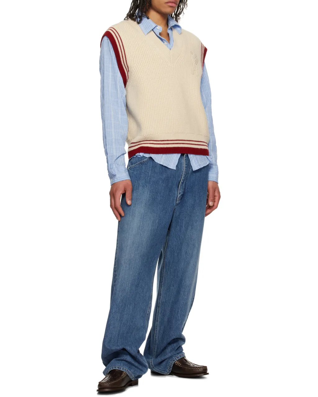 Ami De Coeur V-Neck Knitted Vest