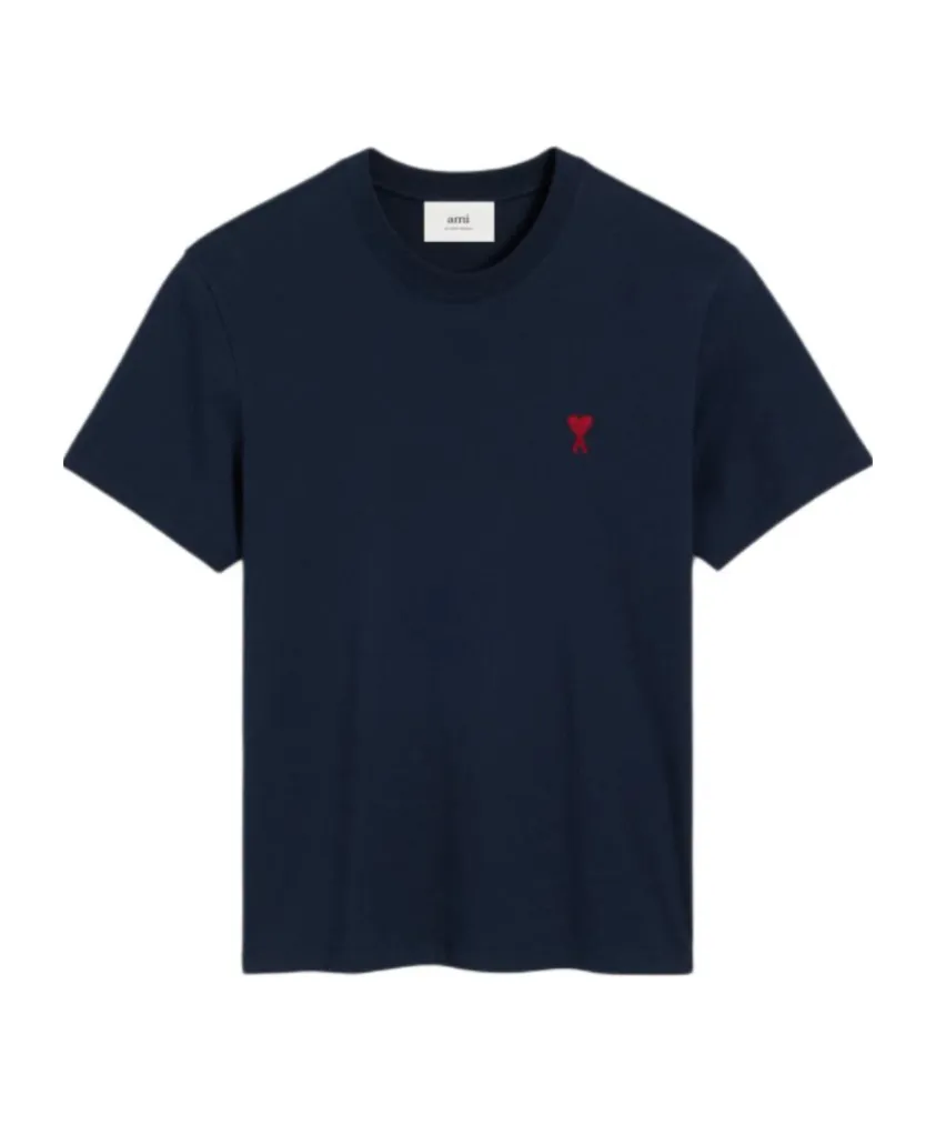 Ami De Coeur Logo-Embroidered Crewneck T-Shirt