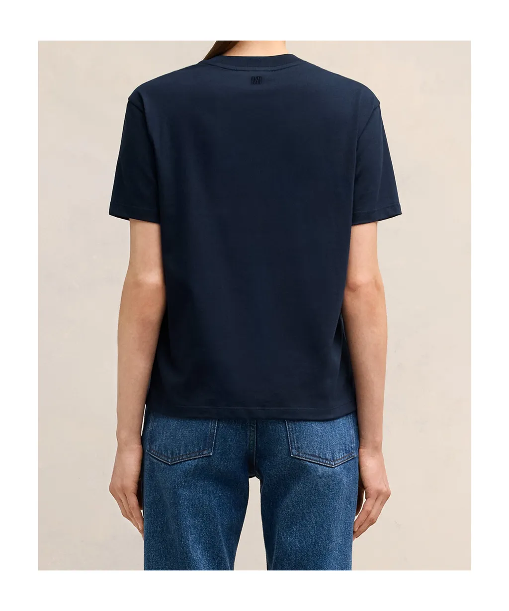 Ami De Coeur Logo-Embroidered Crewneck T-Shirt