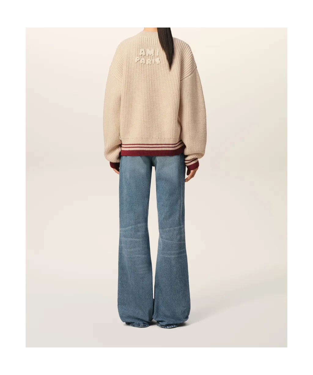 Ami De Coeur V-Neck Knitted Jumper
