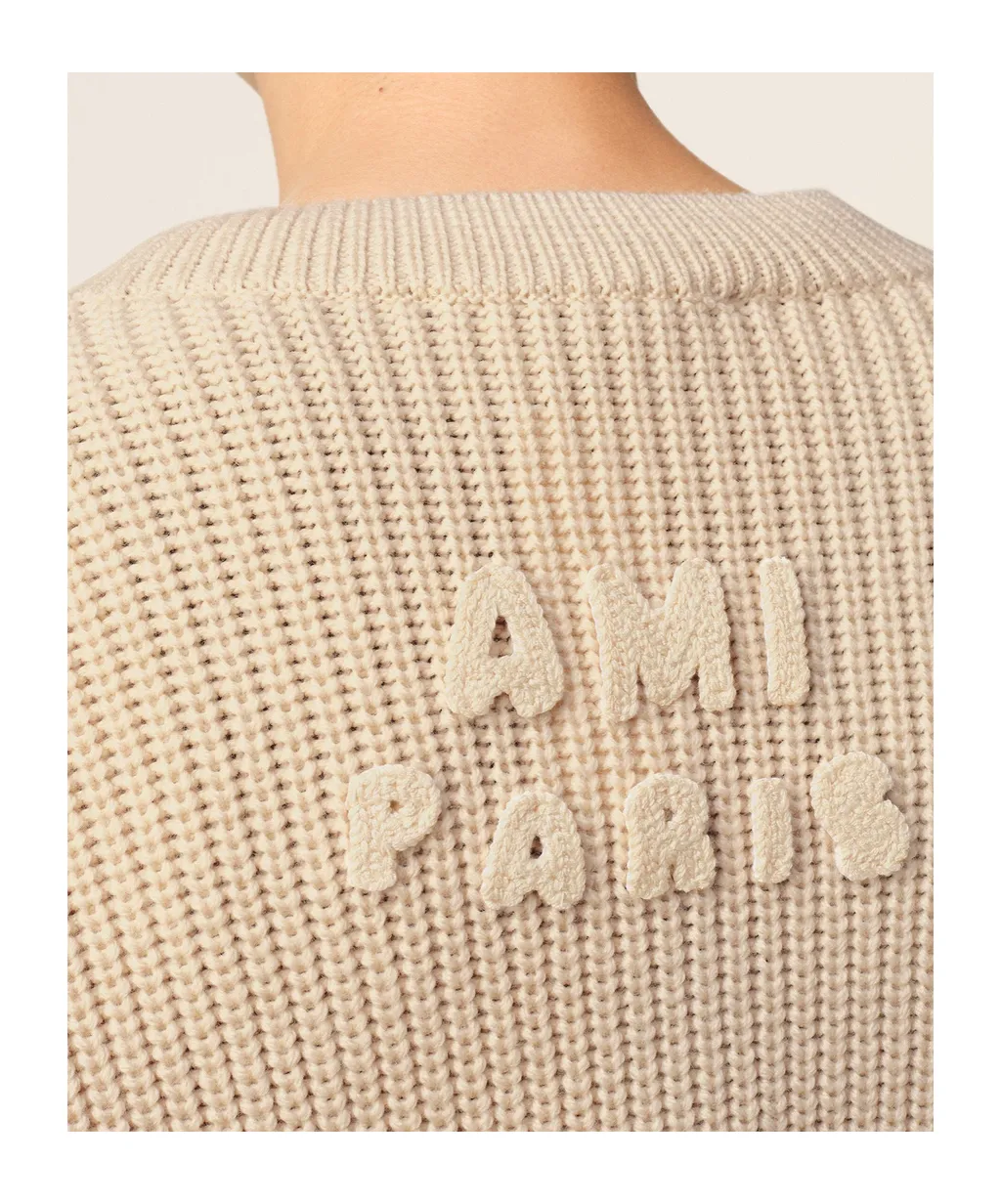 Ami De Coeur V-Neck Knitted Jumper