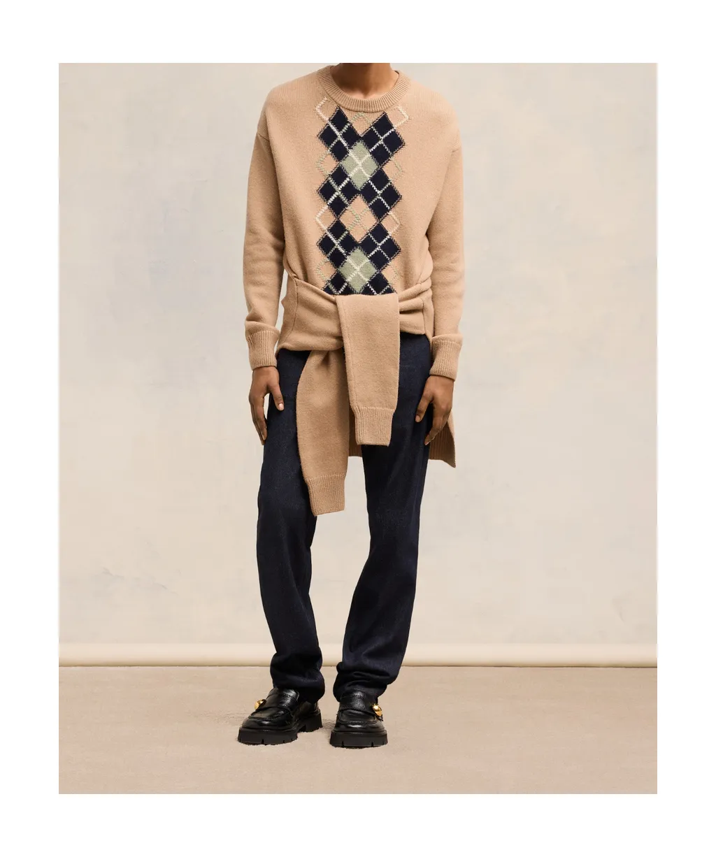 Long-Sleeved Wool Sweater