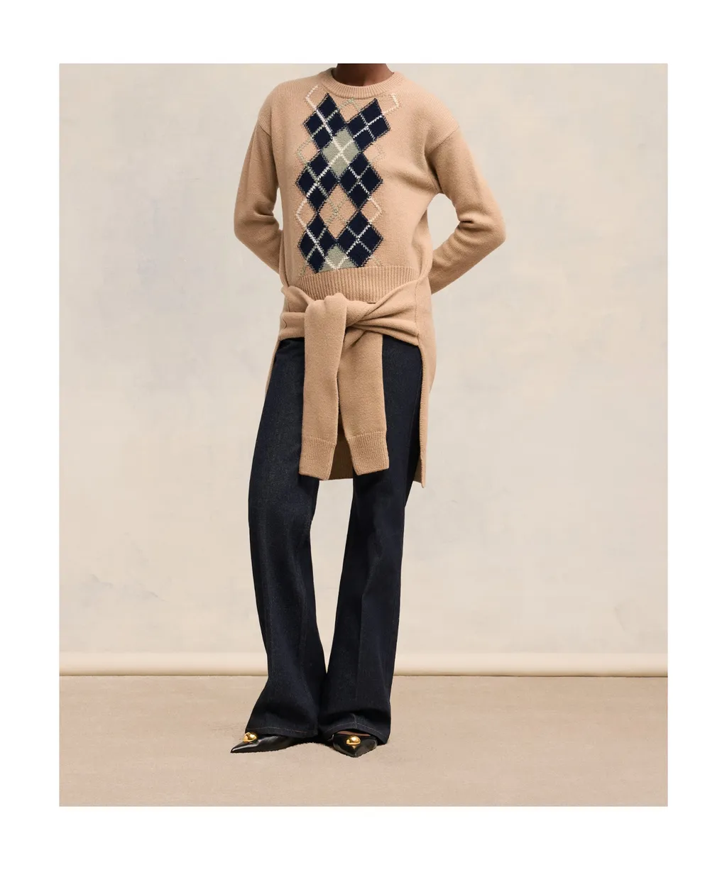 Long-Sleeved Wool Sweater