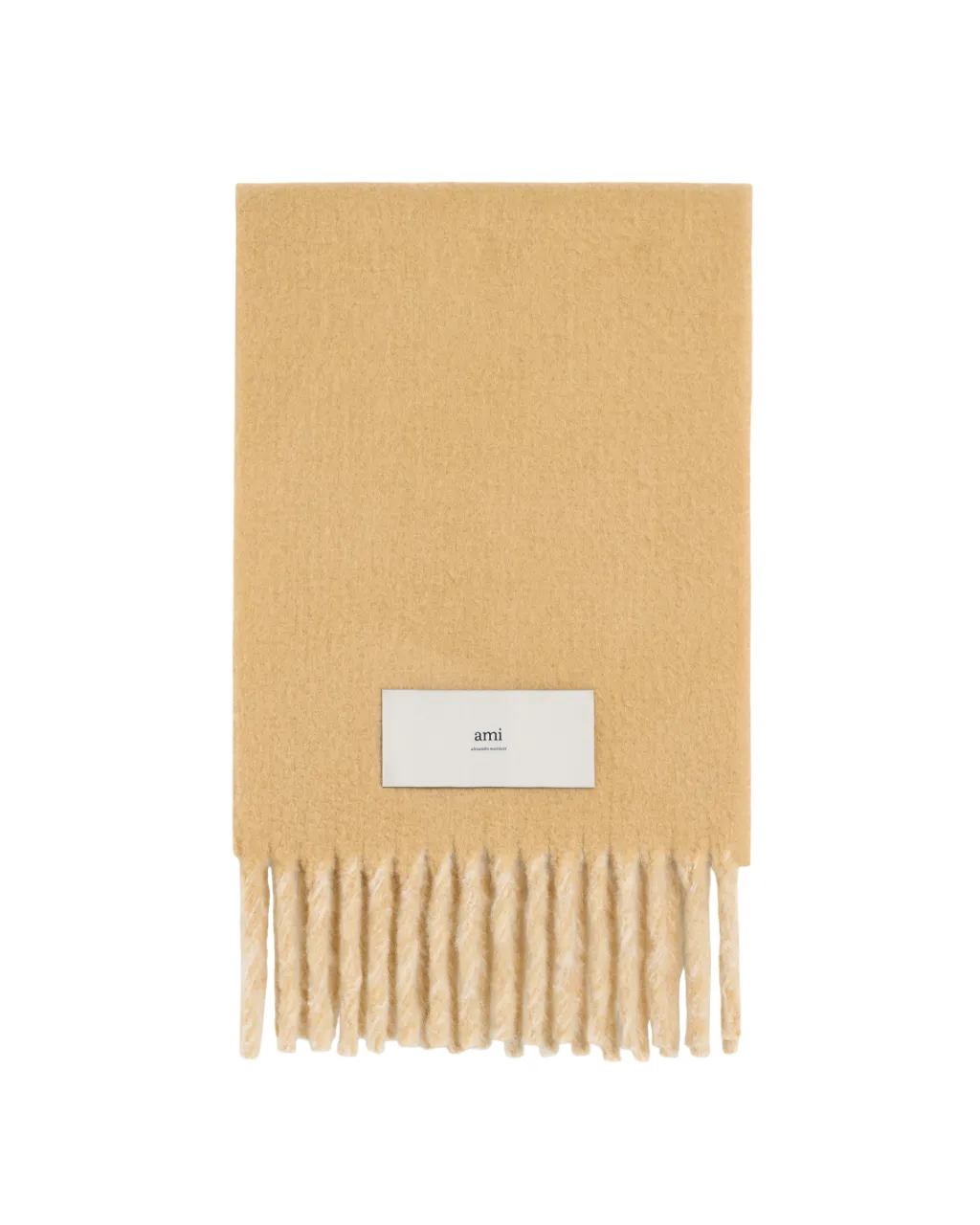 Logo Tag Fringed Scarf