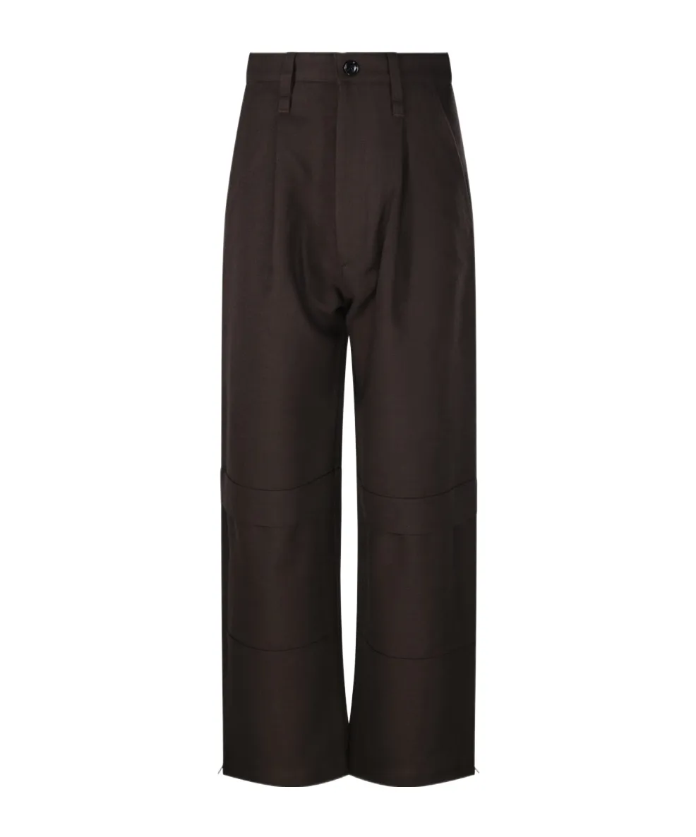 Gabardine Cargo Trousers