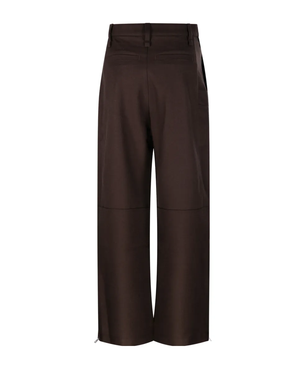 Gabardine Cargo Trousers