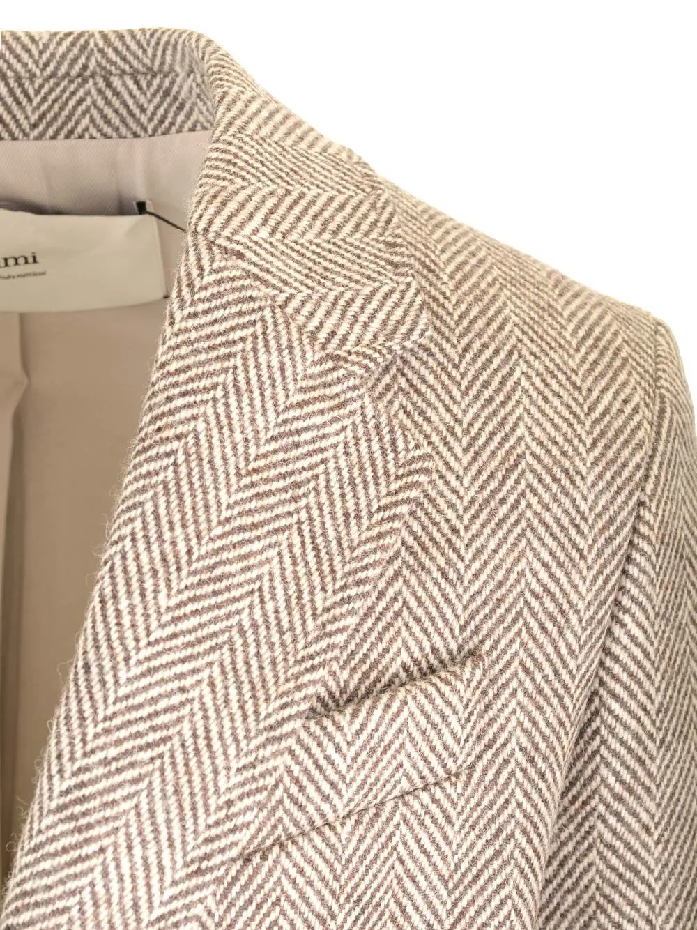Herringbone Button-Up Coat