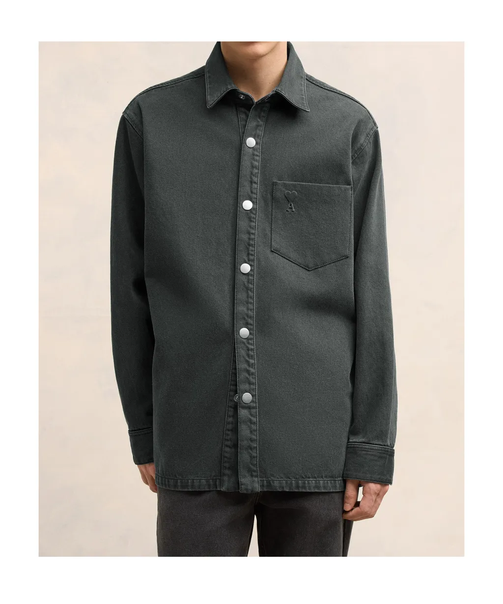 Long-Sleeved Button-Up Jacket
