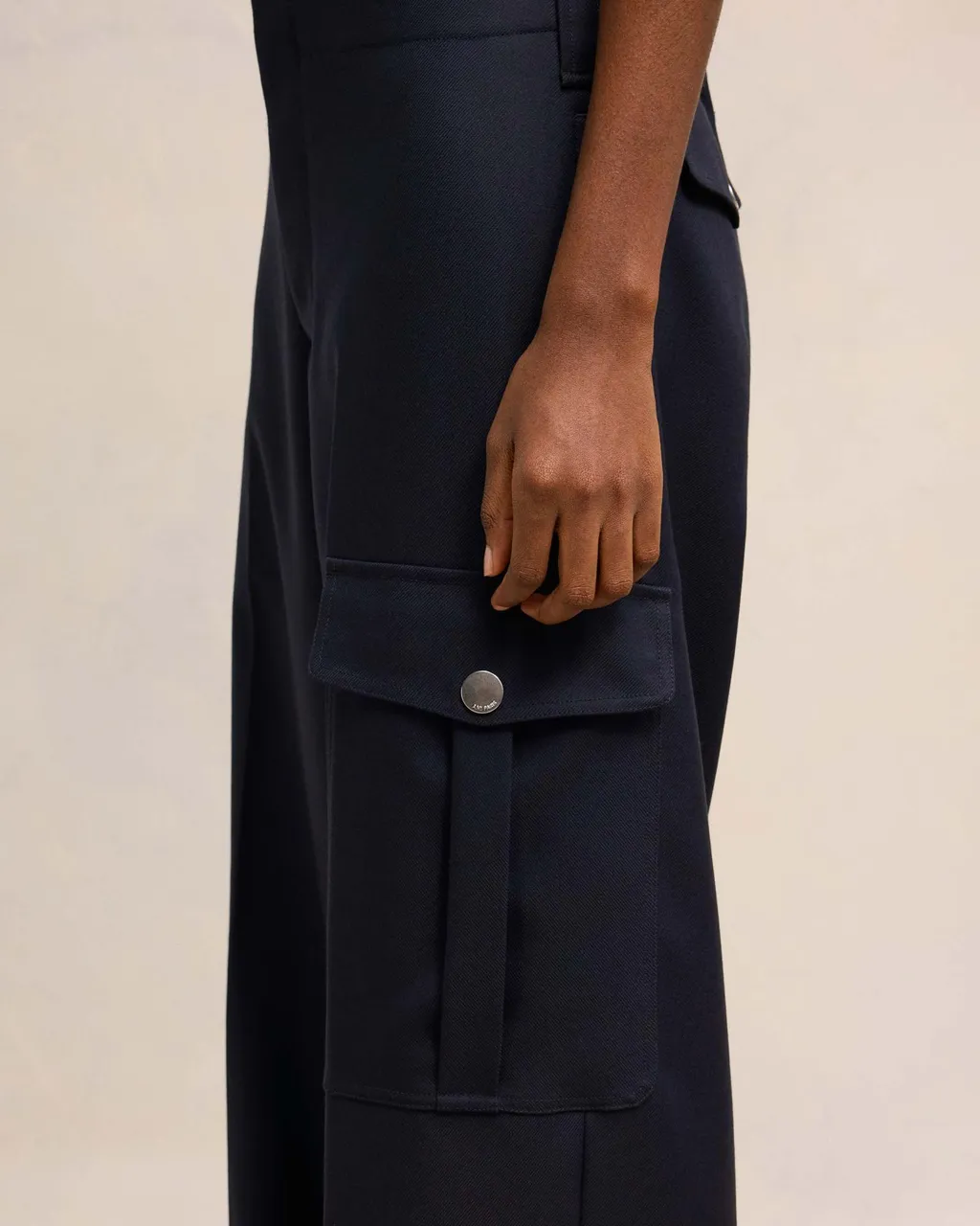 Wool Gabardine Casual Pants