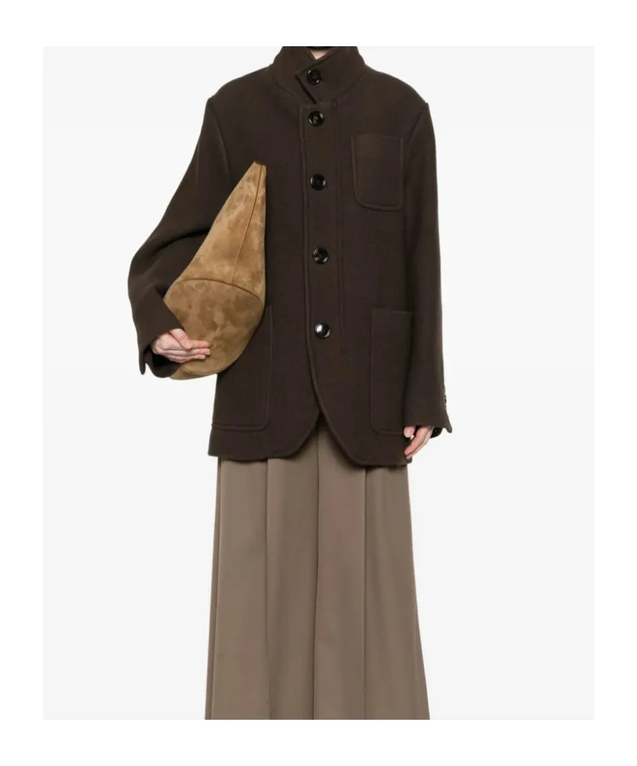 Single-Breasted Oversized Coat