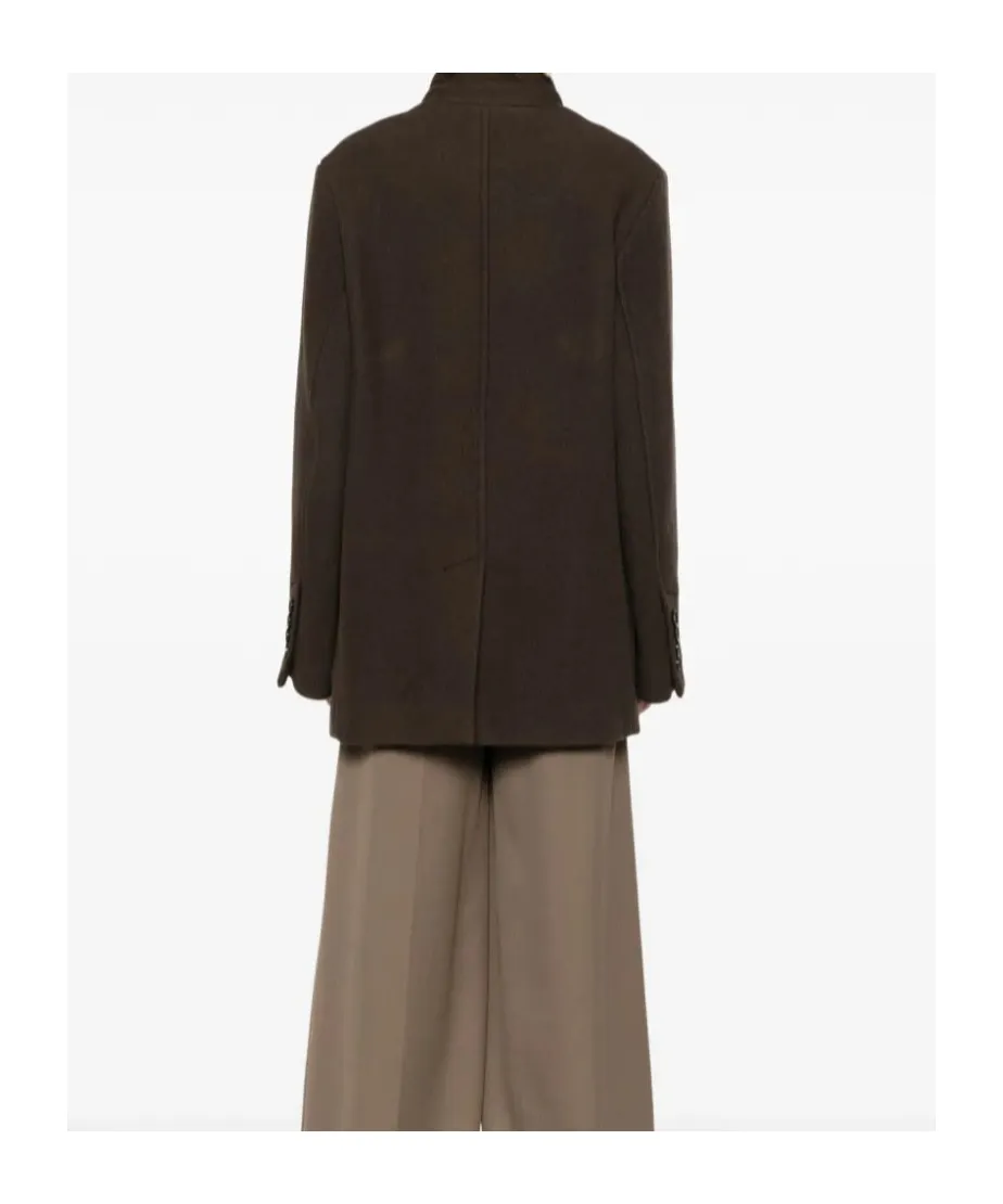 Single-Breasted Oversized Coat