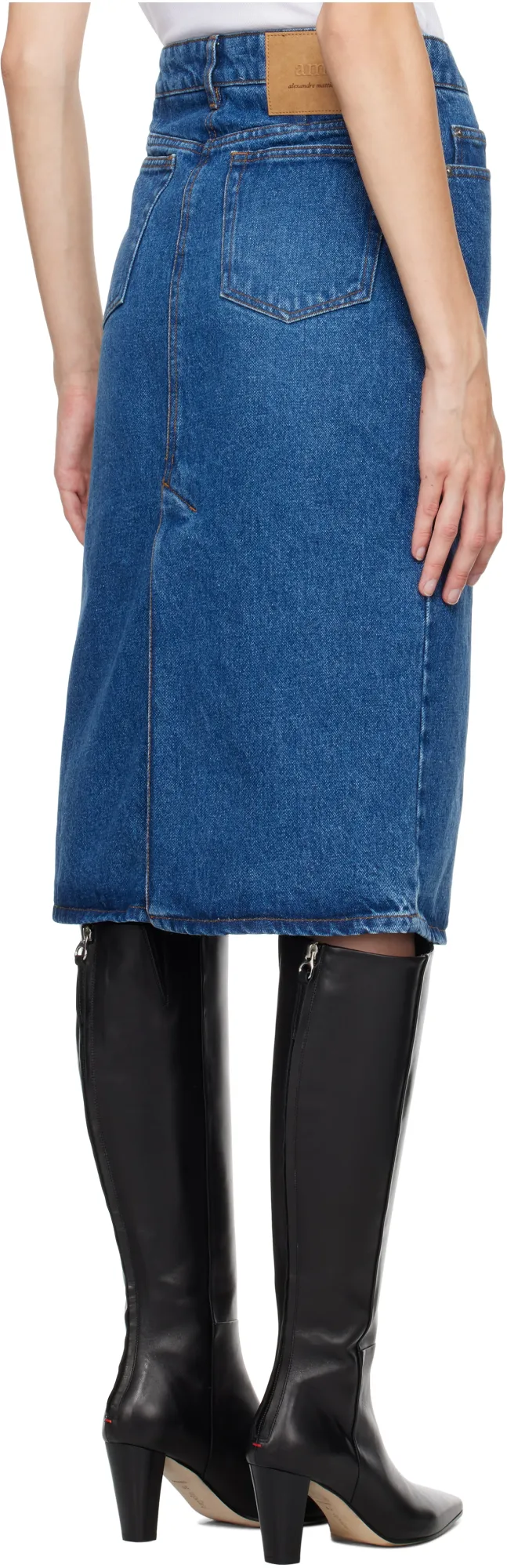 Falda Denim Midi Skirt