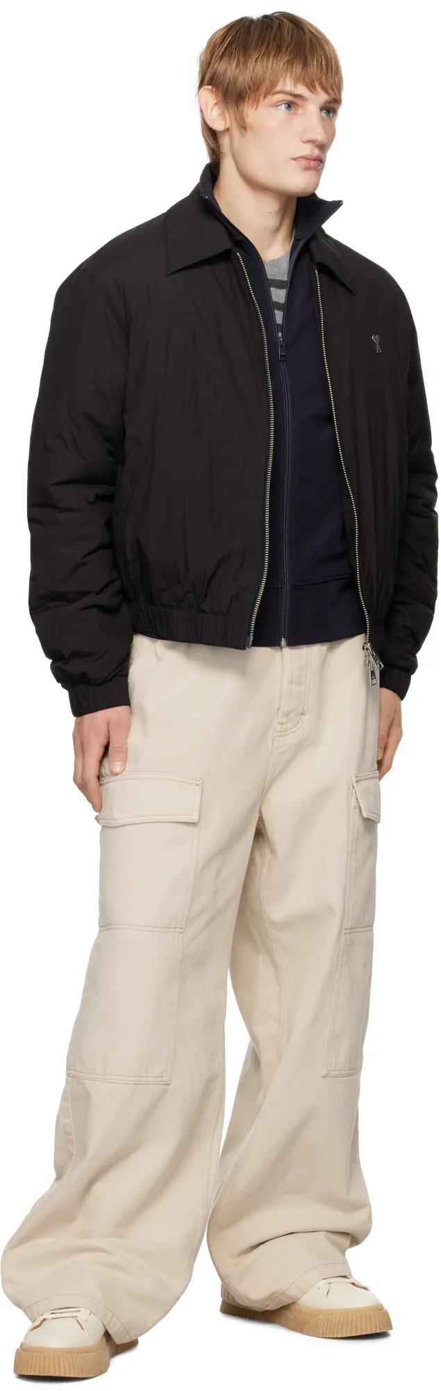 Long-Sleeved Zipped Jacket