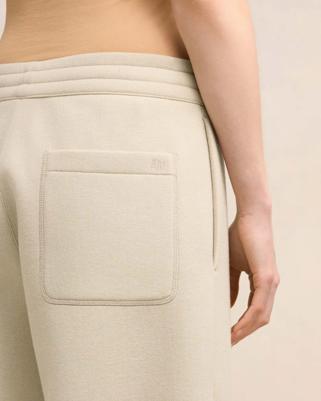 High-Waist Elasticated Waistband Pleated Trousers