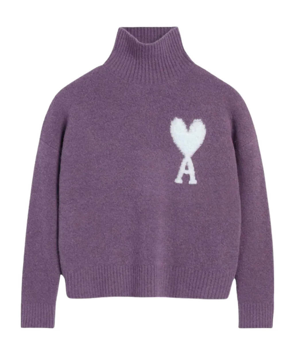 Ami De Coeur Roll-Neck Knitted Jumper