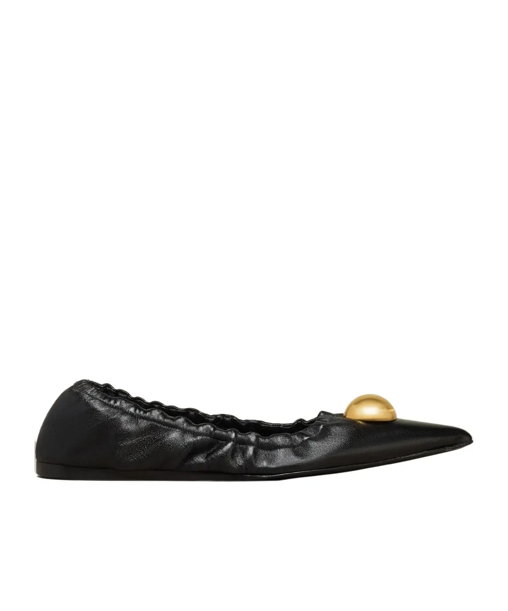 Embellished Pointed Toe Ballerinas