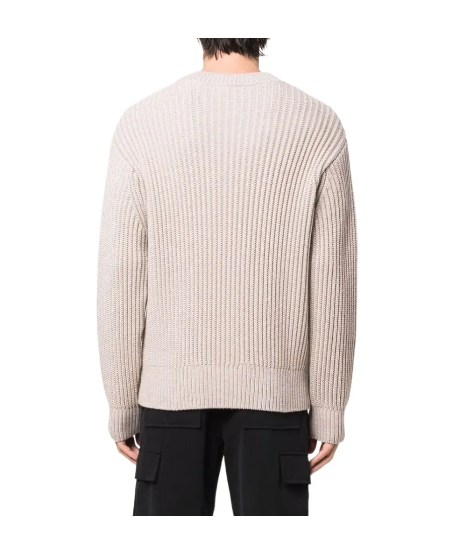 Ribbed-Knit Crew-Neck Jumper