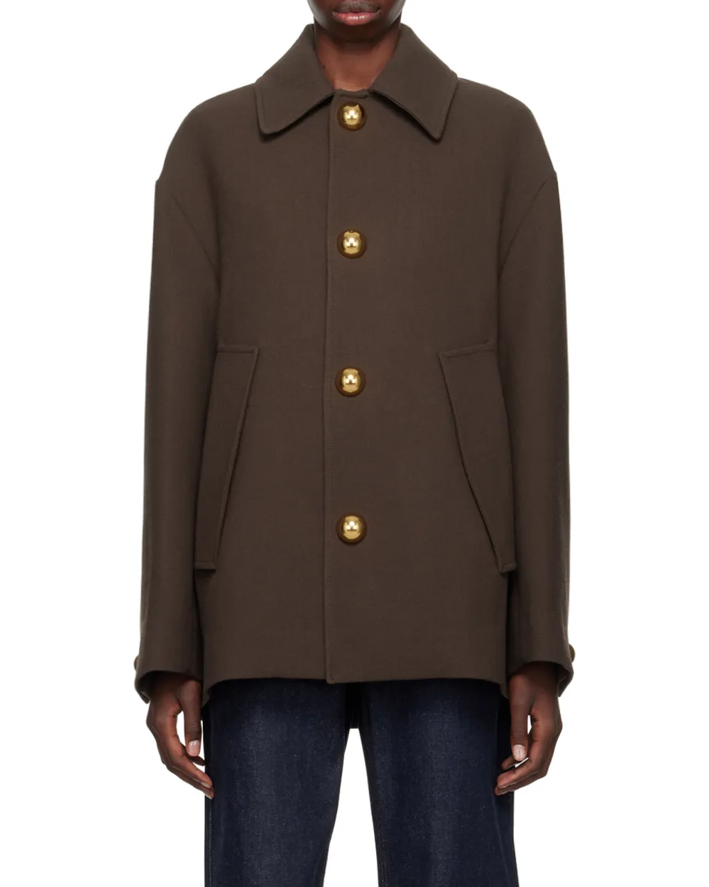Long Sleeved Straight Hem Jacket