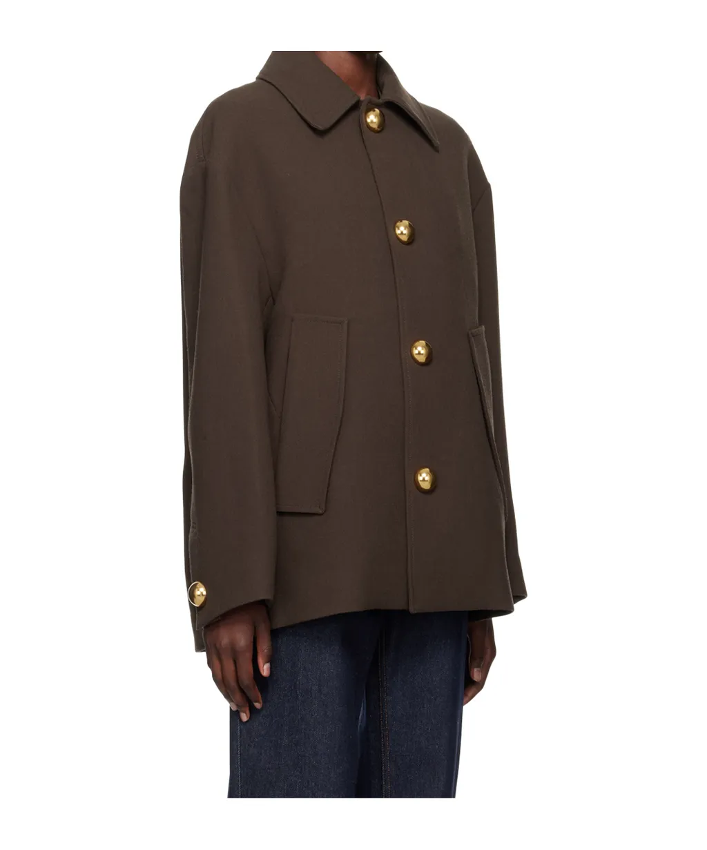 Long Sleeved Straight Hem Jacket