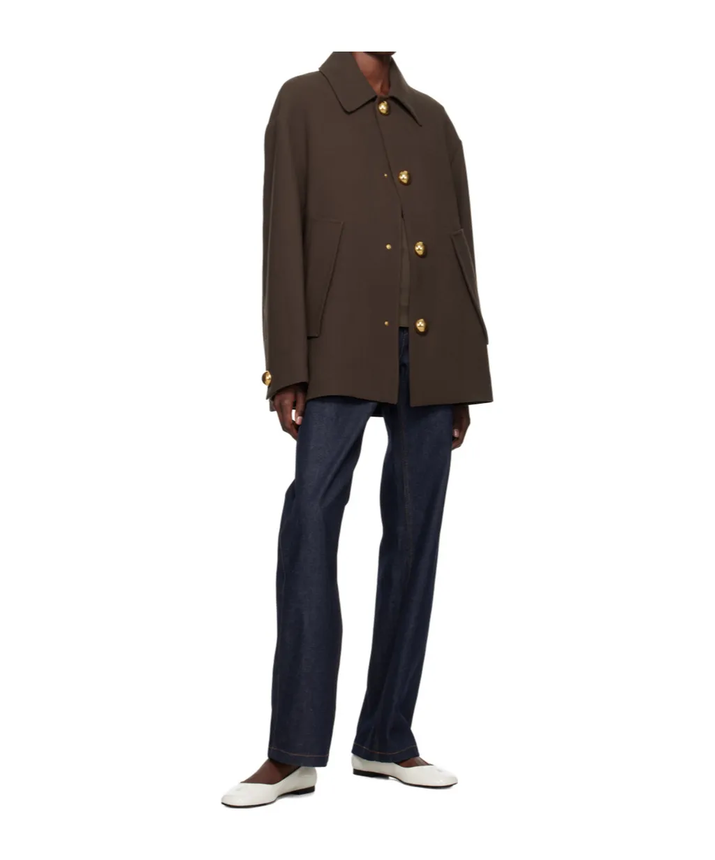 Long Sleeved Straight Hem Jacket