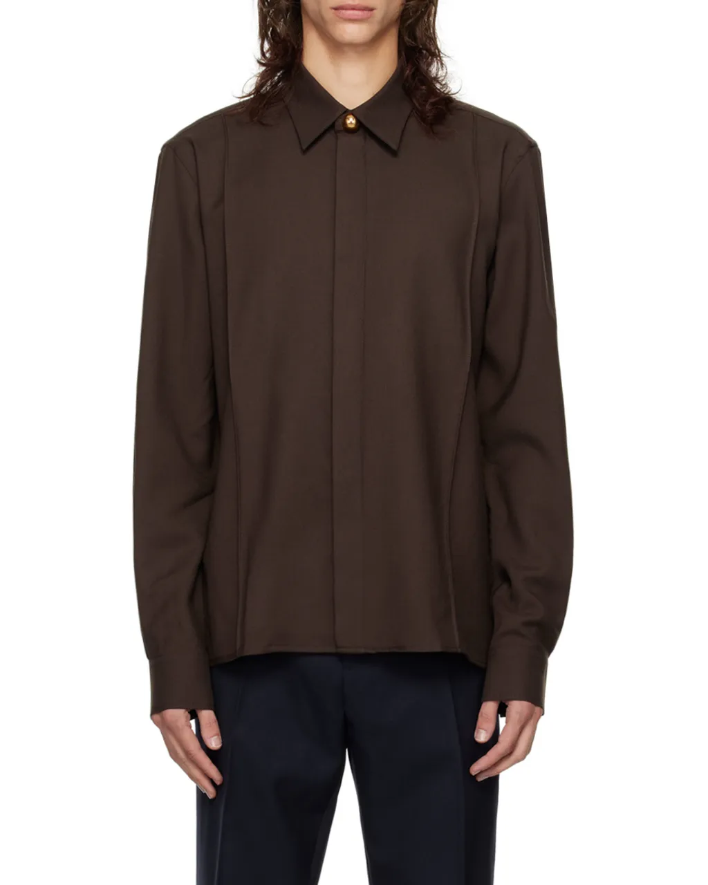 Gabardine Pintuck Shirt