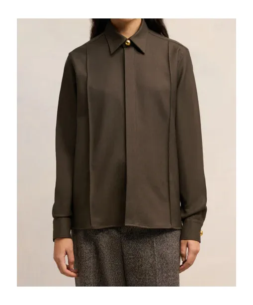 Gabardine Pintuck Shirt