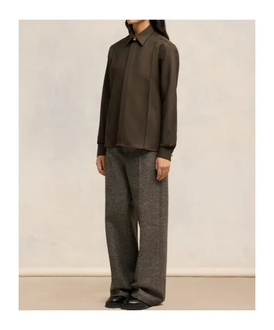 Gabardine Pintuck Shirt