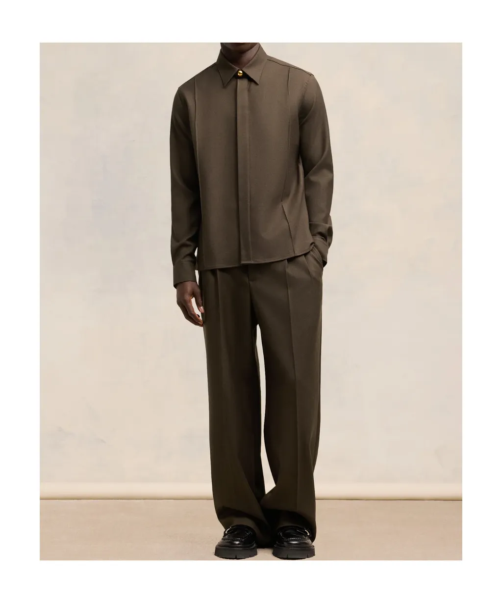 Gabardine Pintuck Shirt