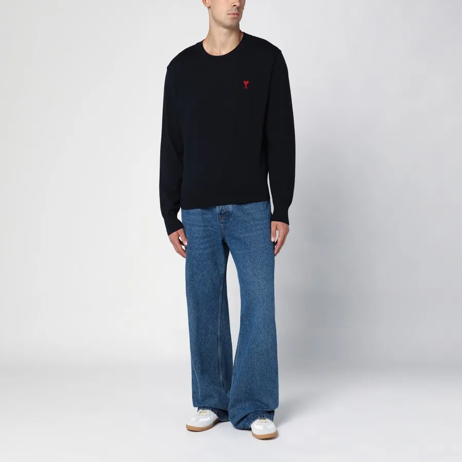 Ami De Coeur Logo Embroidered Knitted Jumper