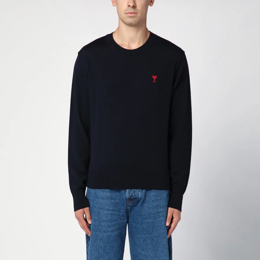 Ami De Coeur Logo Embroidered Knitted Jumper