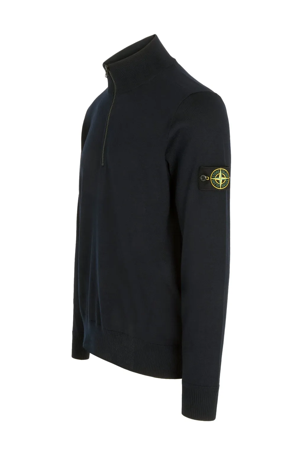 Half-Zip Logo-Patch Sweater