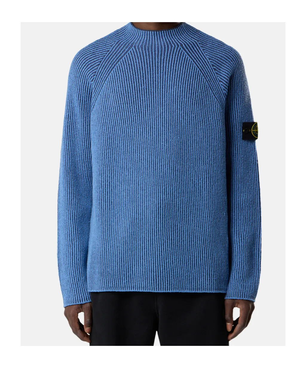Ribbed Crew-Neck Sweater