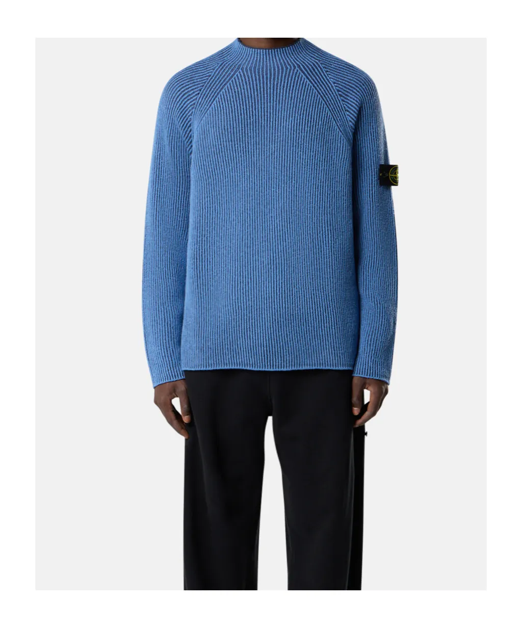 Ribbed Crew-Neck Sweater