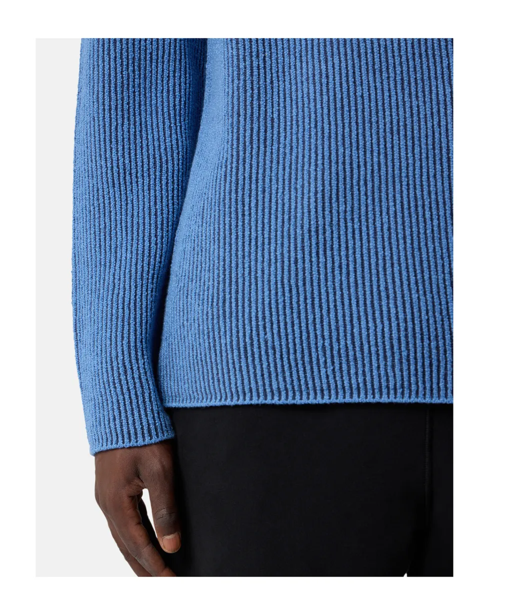 Ribbed Crew-Neck Sweater