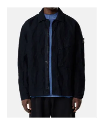 Comfort-Fit Overshirt With Chest Pocket And Two-Way Zip
