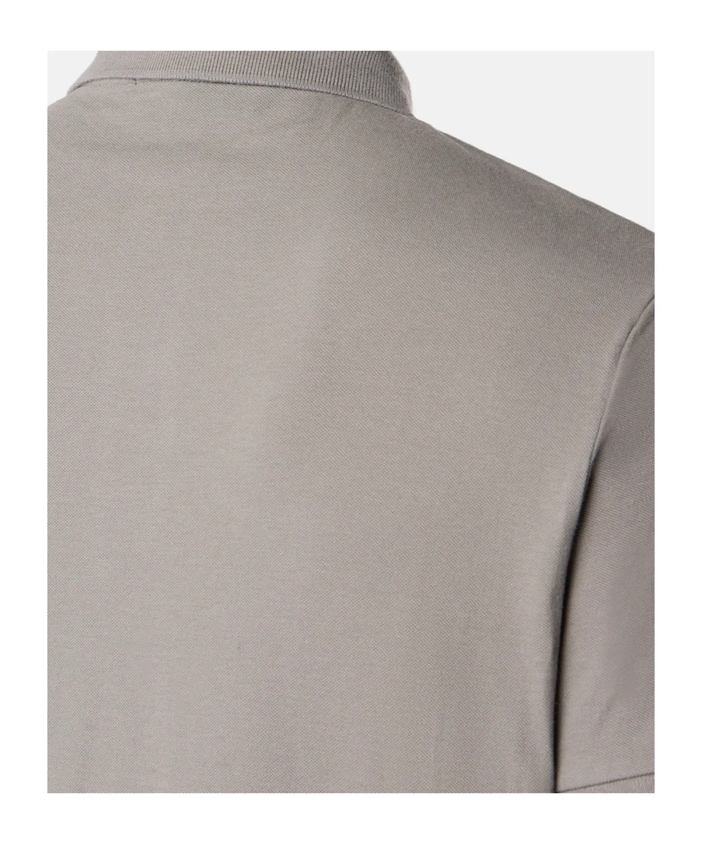 Slim-Fit Short-Sleeve Polo Shirt With Compass Patch